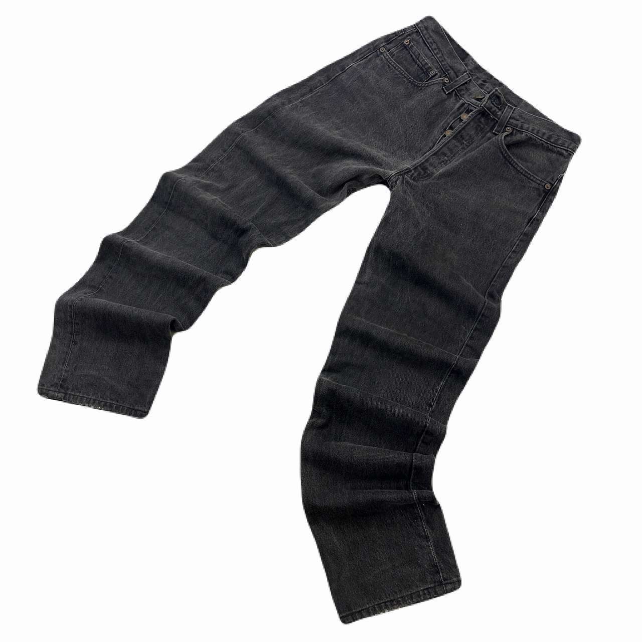 リーバイス 501 デニムパンツ メンズ W31 ストレート ブラック ボタン 