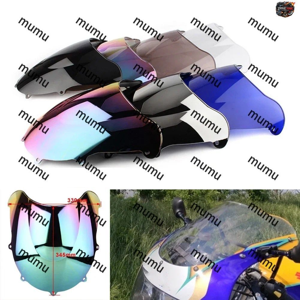 スズキ750 1996年式用 ダブルバブルウインドシールド デフレクター プロテクター ウインドスクリーン 1997 1998 1999 GSXR600 GSXR750