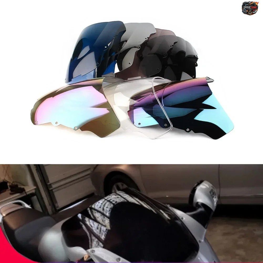 ホンダ CBR1100XX CBR 1100XX CBR 1100 XX 用ダブルバブルウインドシールドディフレクタープロテクターウインドスクリーン 1996-2007