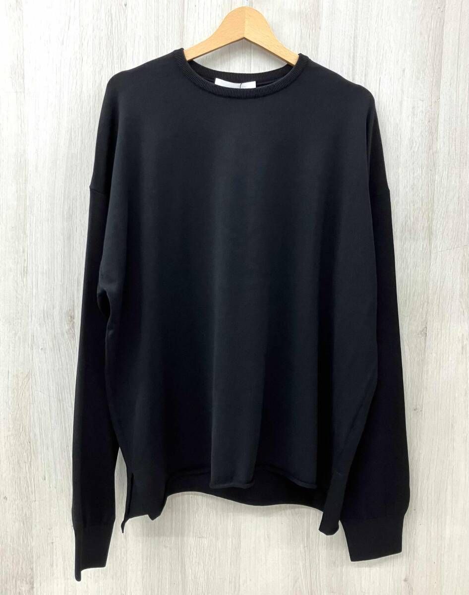 SOPHNET./ソフネット./ニット/SPNT-260070/COTT ON SILK CREWNECK KNIT/ブラック/サイズ3