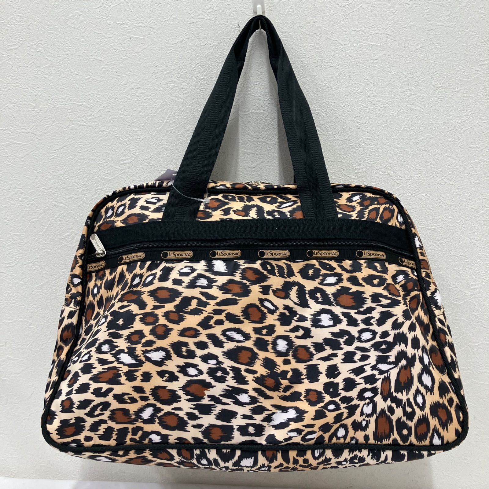 3089　LeSportsac　レスポートサック　トートバッグ　ボストンバッグ　レオパード　ヒョウ柄　アニマル柄　ブラック　黒　ブラウン　レディース　軽量　シンプル　カジュアル