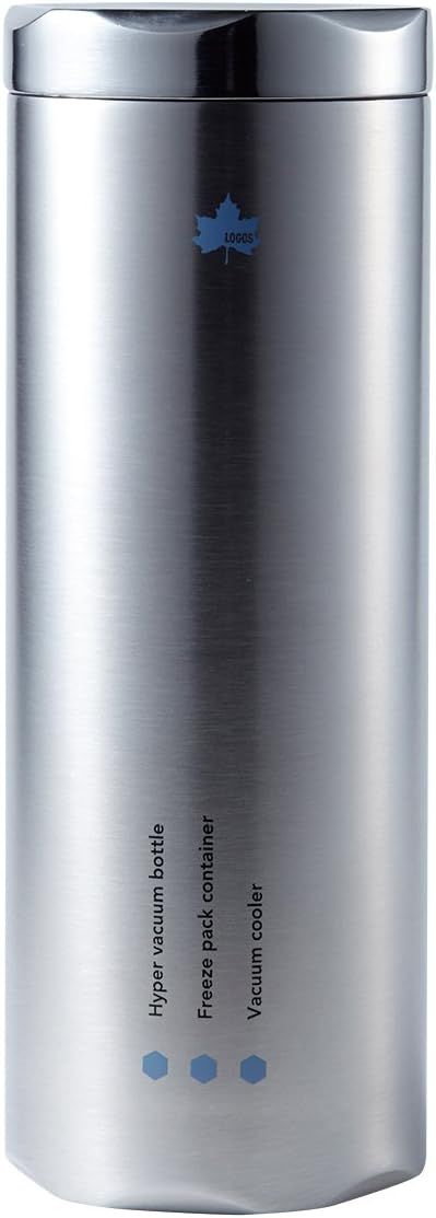 ロゴス(LOGOS) 氷点下キープシリンダー 600ml 水筒 真空 保冷ボトル 保温 ステンレス製 銅メッキ加工 カップアイス 缶ビール 氷 10時間以上キープ