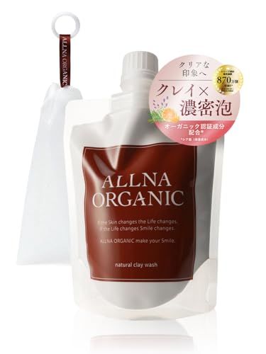 [ 泥の力で毛穴スッキリ ] オルナ オーガニック 泥 洗顔 洗顔フォーム 泡洗顔 濃密泡 黒ずみ 皮脂 汚れ 対策 保湿 摩擦レス [ 泡立てネット付き ] 130gpms 5802cbb7