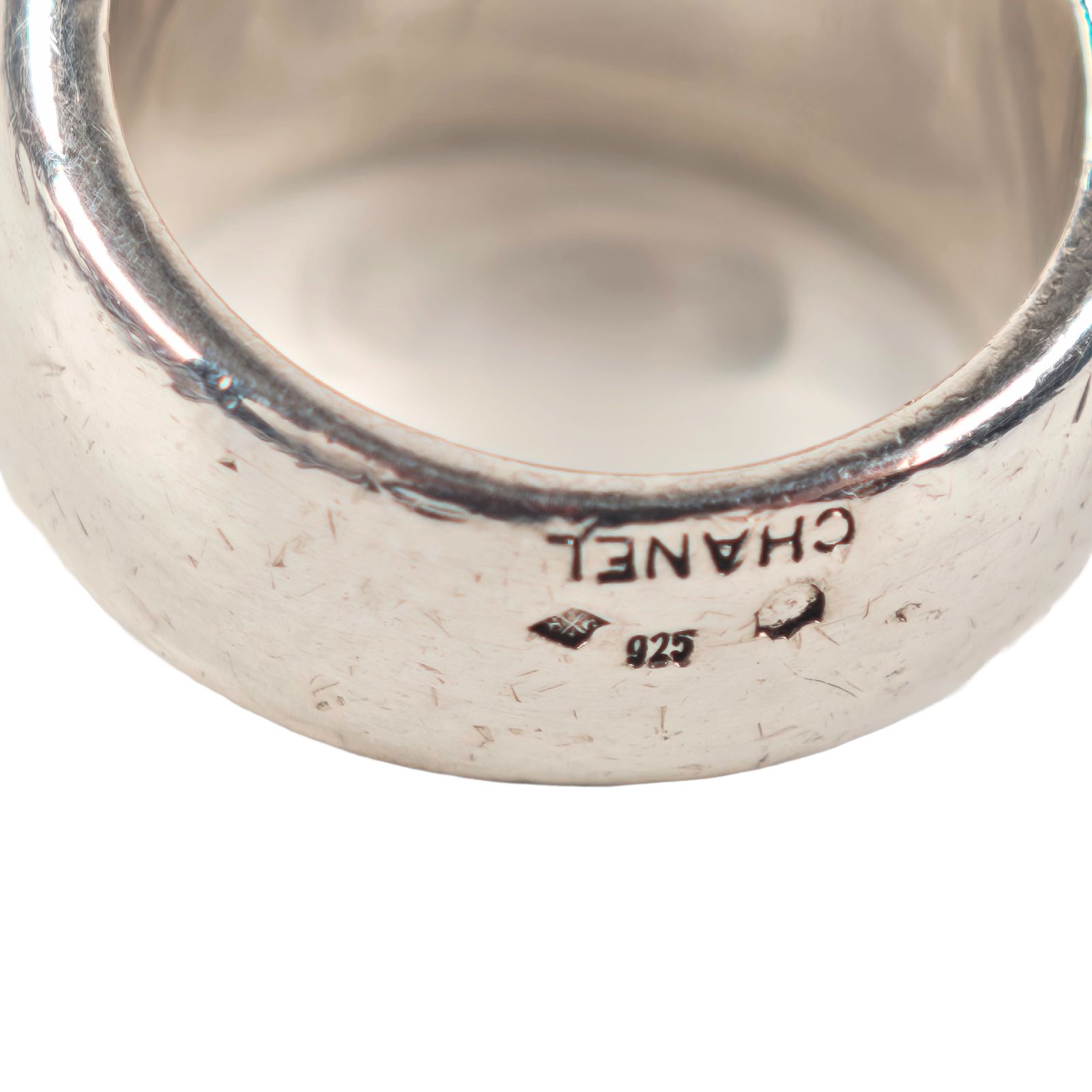 CHANEL シャネル ロゴ SV925 シルバーリング 12号 - メルカリ