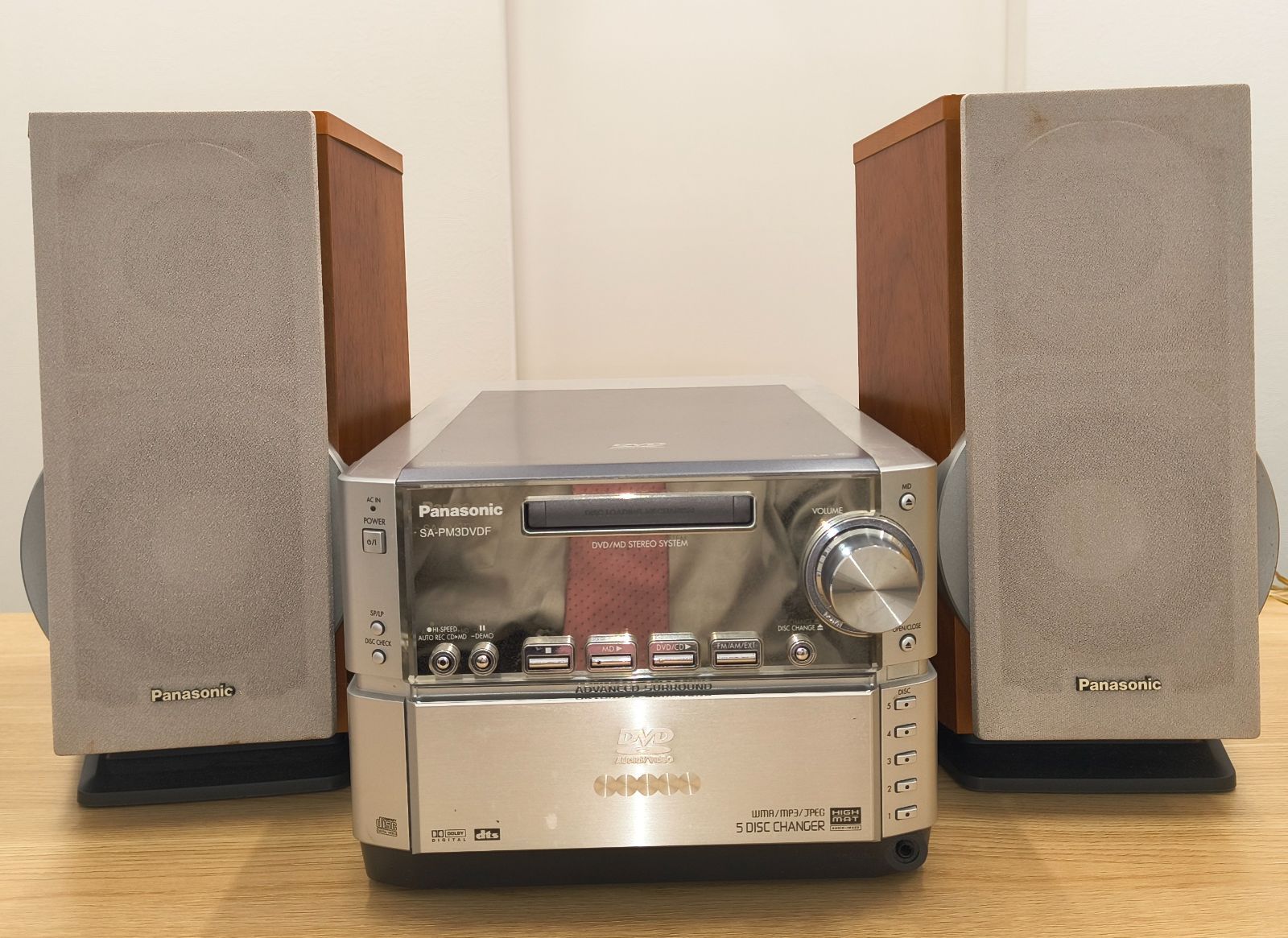 2483【日本製】Panasonic CD／MDコンポ SA-PM50 ☆【通電・CD再生OK】Panasonic DVD/MDコンポ SC-PM3DVDF - メルカリ