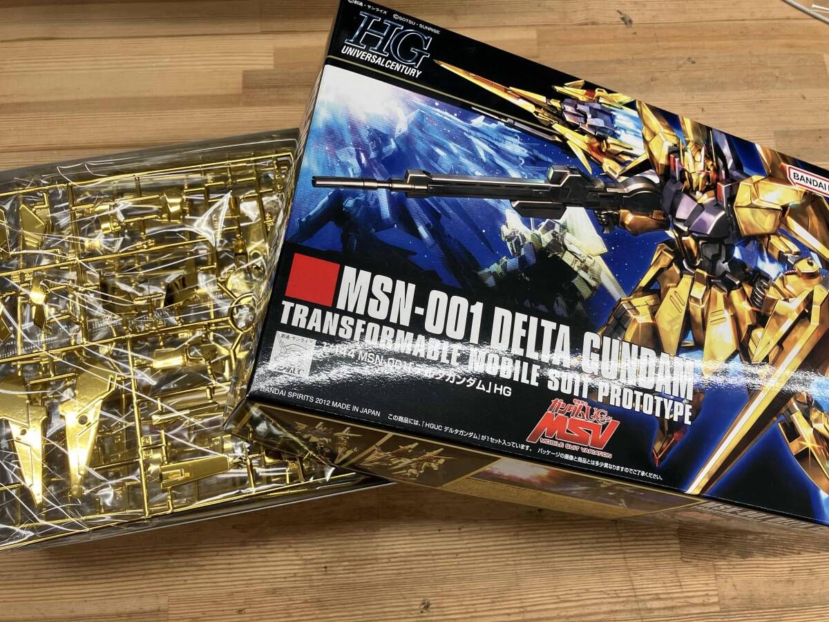 HGUC 1/144 MSN-001 デルタガンダム（機動戦士UC MSV） ゴールドメッキ
