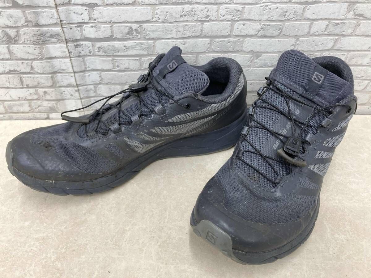 SALOMON サロモン SENSE RIDE GTX 407236 トレイルランニングシューズ スニーカー 28.5cm ブラック