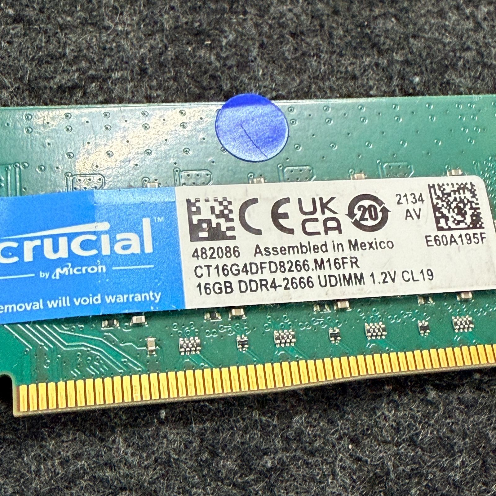 Crucial DDR4 32GB 2666MHz DIMM(16GB*2) 中古 - メルカリ