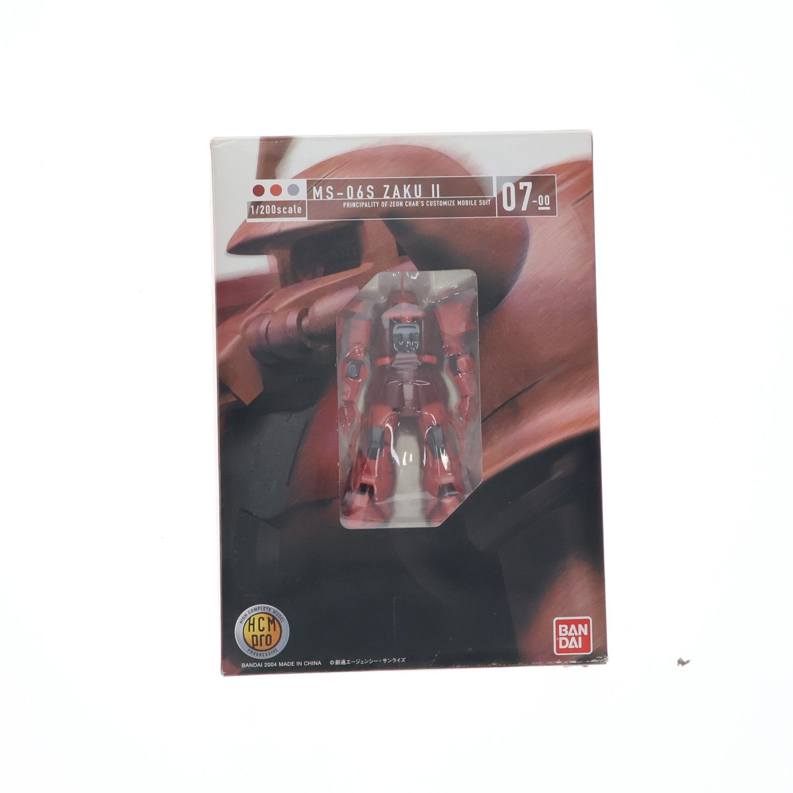 HCM-Pro 07-00 MS-06S シャア専用ザク 機動戦士ガンダム 1/200 完成品 可動フィギュア バンダイ
