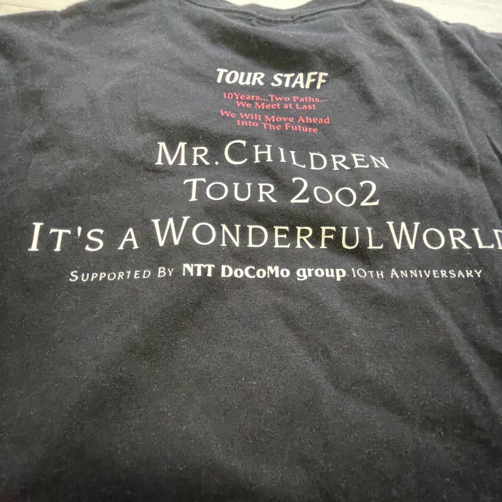 I-4】Mr.Children ミスチル TOUR 2002 ツアースタッフTシャツ オールド