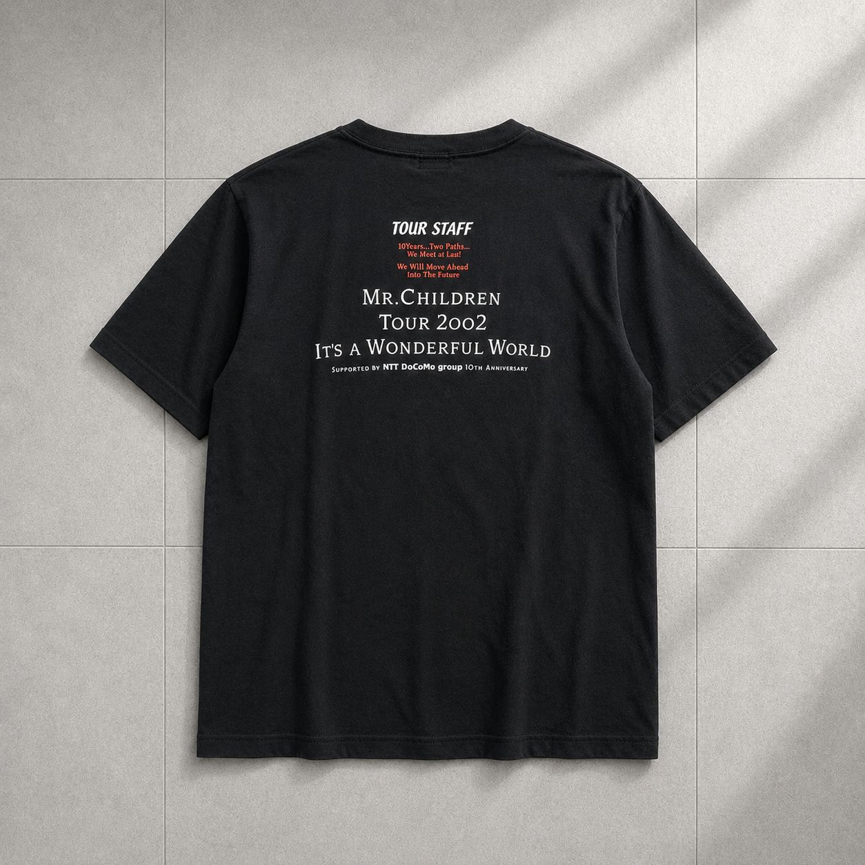 【新品】Mr.Children スタッフ限定 2002年 ツアー Tシャツ I-4】Mr.Children ミスチル TOUR 2002 ツアースタッフTシャツ オールド
