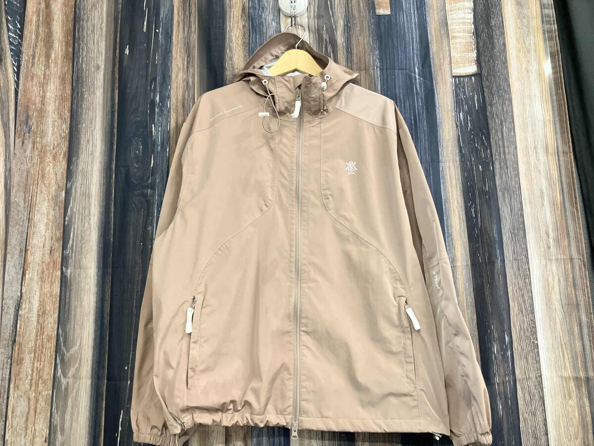 KITH キス BONDED NYLON BOLT JACKET ナイロンパーカー 25-011-060-0027-03-0 ピンクベージュ L