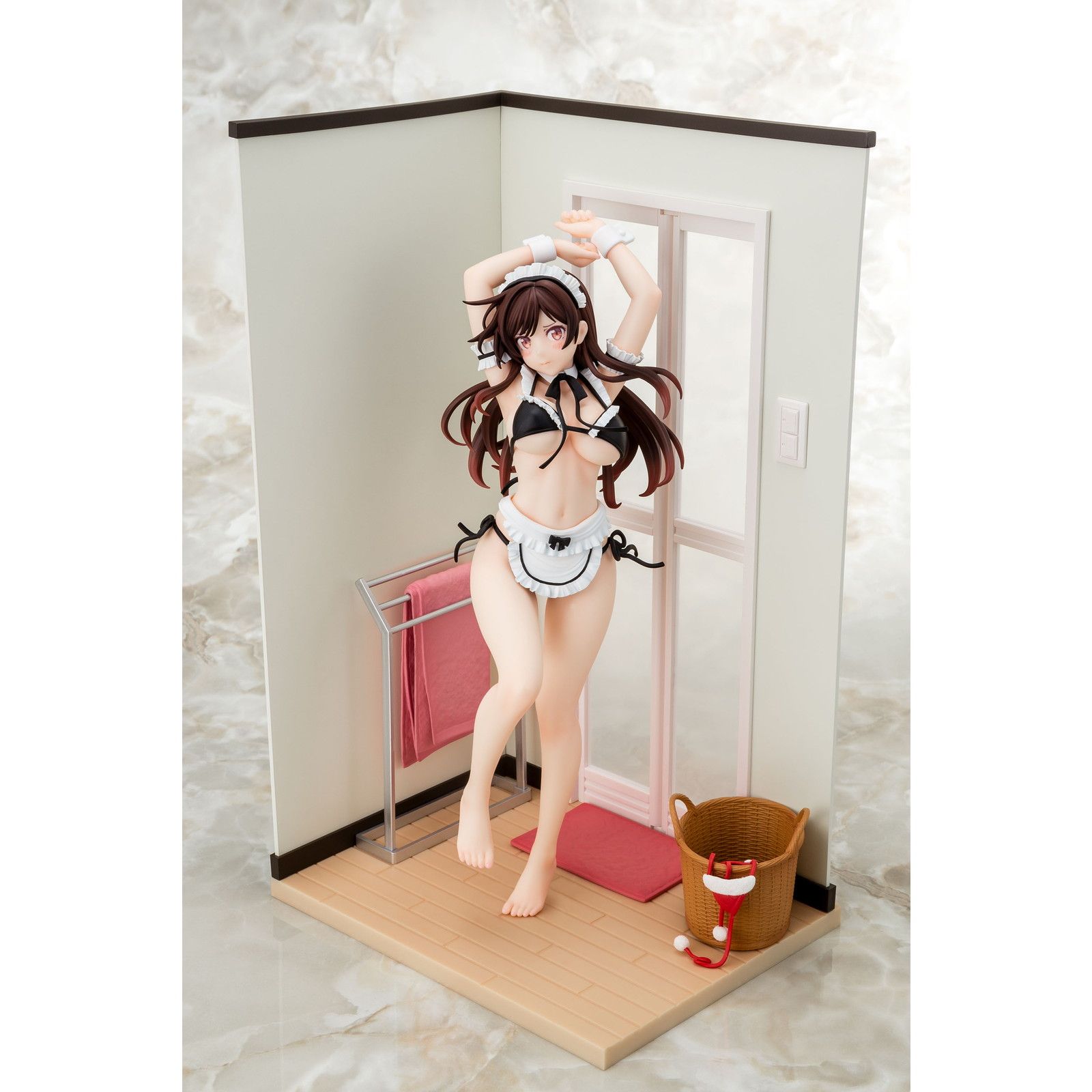水原千鶴(みずはらちづる) メイドビキニniお着替えフィギュア 彼女、お借りします 1/6 完成品 フィギュア 箱入り娘