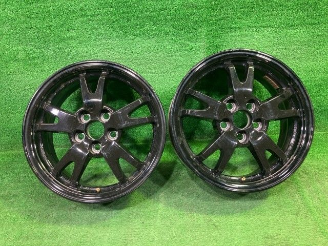 トヨタ TOYOTA 純正 プリウス 2本 ホイール アルミ クロ 15インチ 6J 5