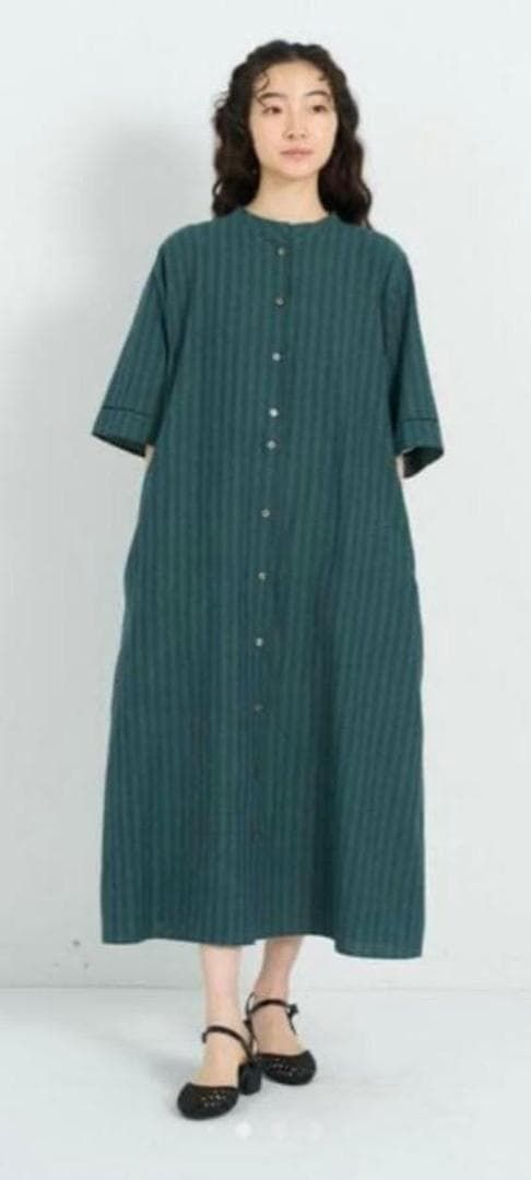 348h*美品 24SS コンジェペイエ コットンリネンアソートカラーワンピース