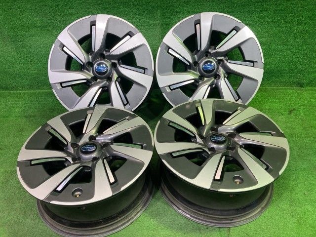 スバル SUBARU 純正 レヴォーグ VM4 ホイール アルミ ブラックポリッシュ 17インチ 7J 5穴 4本 114.3 +5 28111-VA000