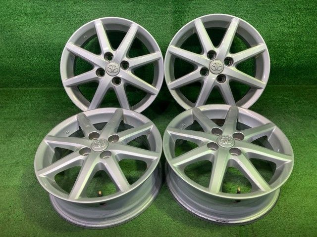 トヨタ TOYOTA 純正 アクア NHP10 ホイール アルミ シルバー 15インチ 5J 4穴 4本 100 +39 42611-52A00