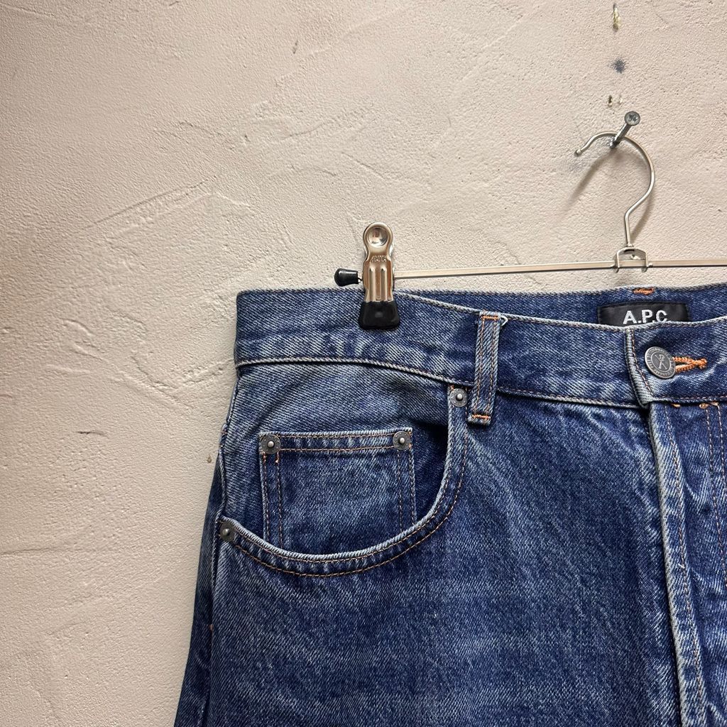 90s フランス製 A.P.C. デザインカーゴパンツ アーペーセー A.P.C アーペーセー JEANS VOILE-DENIM DELAVE 90'S デニムパンツ