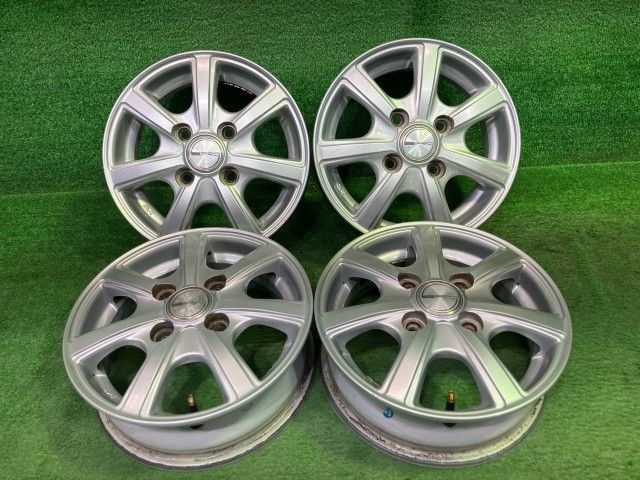 PRD 軽自動車 ホイール アルミ シルバー 12インチ 4.00B 4穴 4本 100 +43