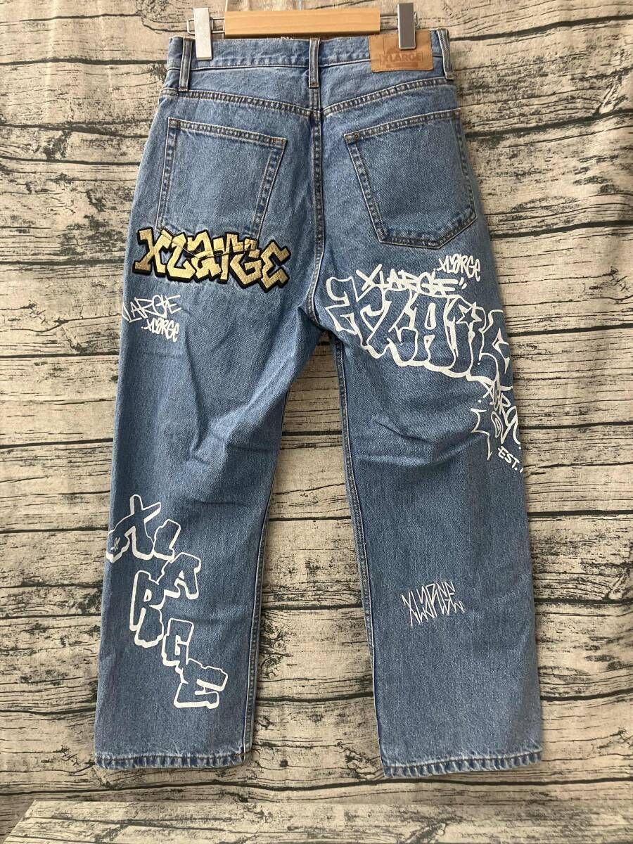 X-LARGE ジーンズ 30 インチ 刺繍ロゴ 101233031007 XLARGE デニム 