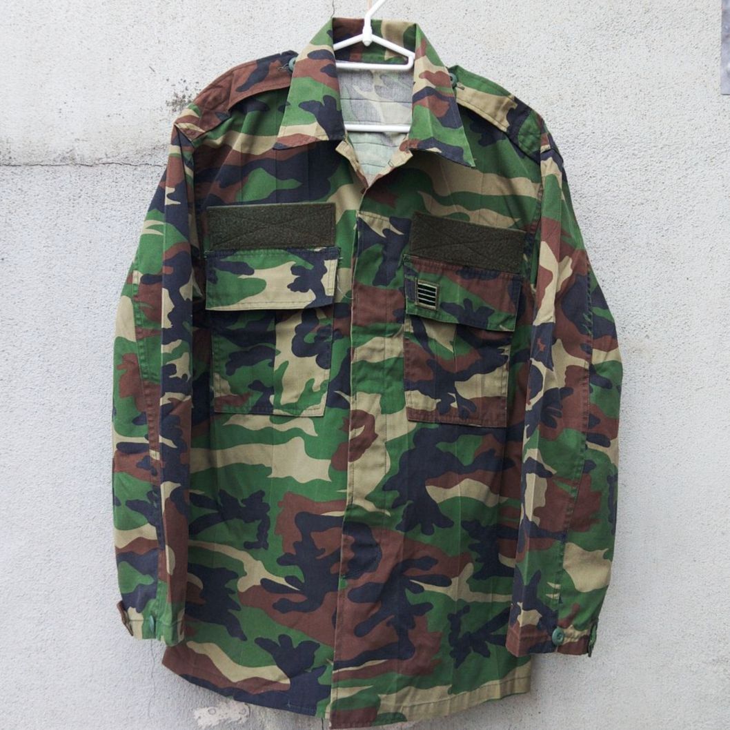 実物 迷彩服 韓国軍 貴重なカスタム フィールドジャケット 迷彩 デジカモ 実物 韓国軍 個人装備