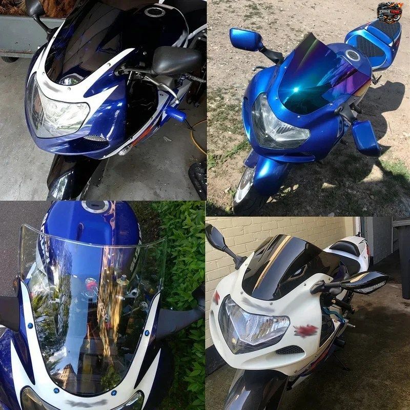 スズキ GSXR GSX-R 1000 600 750 K1 K2 2000 -2003 用 オートバイ用スクリーン ダブルバブル ウインドシールド デフレクター プロテクター
