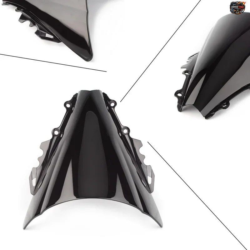 ヤマハ 2006 2007 YZFR6 用オートバイ スクリーン ダブルバブル ウインドシールド デフレクター プロテクター ウインドスクリーン 600