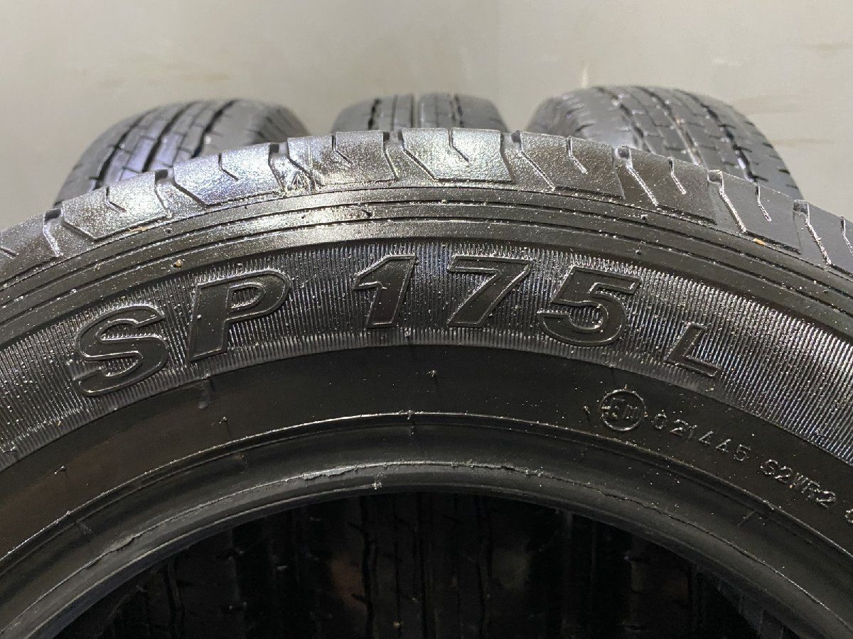 DUNLOP SP175L 155/80R14 88/86NLT 14インチ 夏タイヤ 4本 23年製 バリ