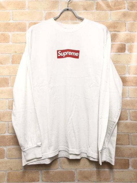 【中古】 Supreme シュプリーム Box Logo L/S Tee ホワイト M 111453950