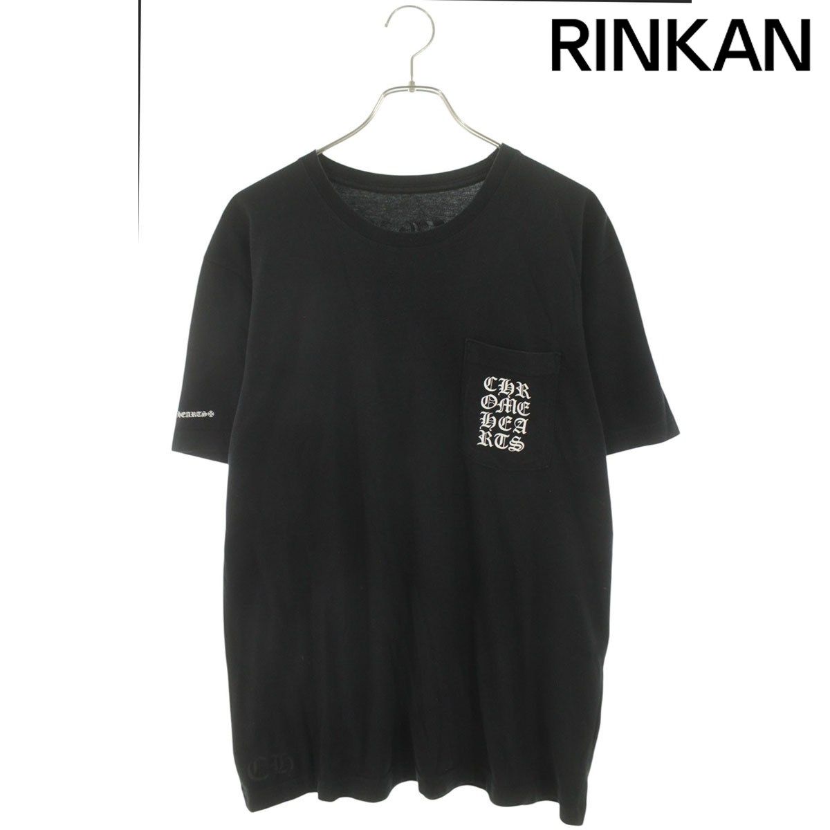 クロムハーツ CH T-SHRT/1 バーティカルロゴプリントTシャツ メンズ M