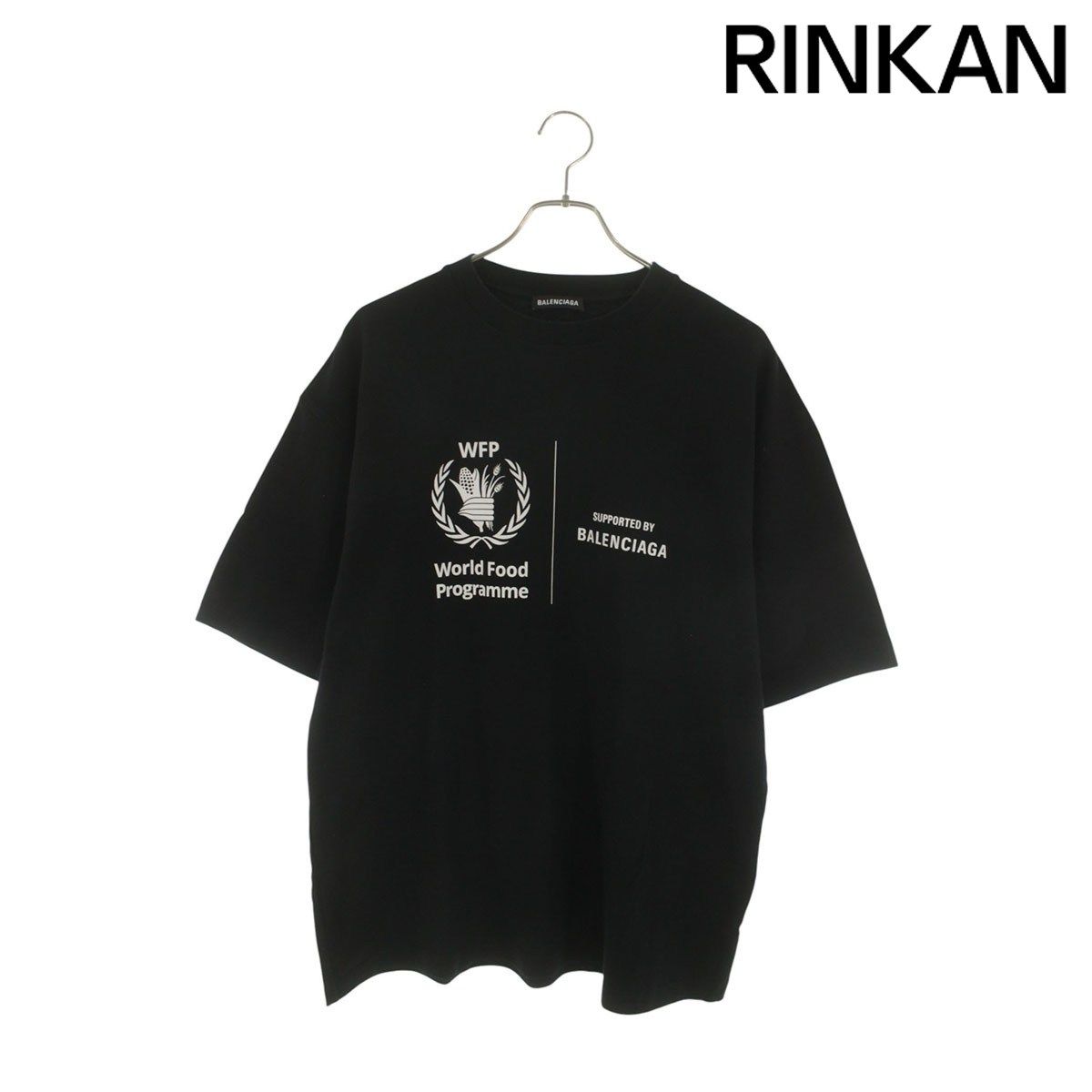 バレンシアガ 612966 THV84 WFPロゴプリントTシャツ メンズ M