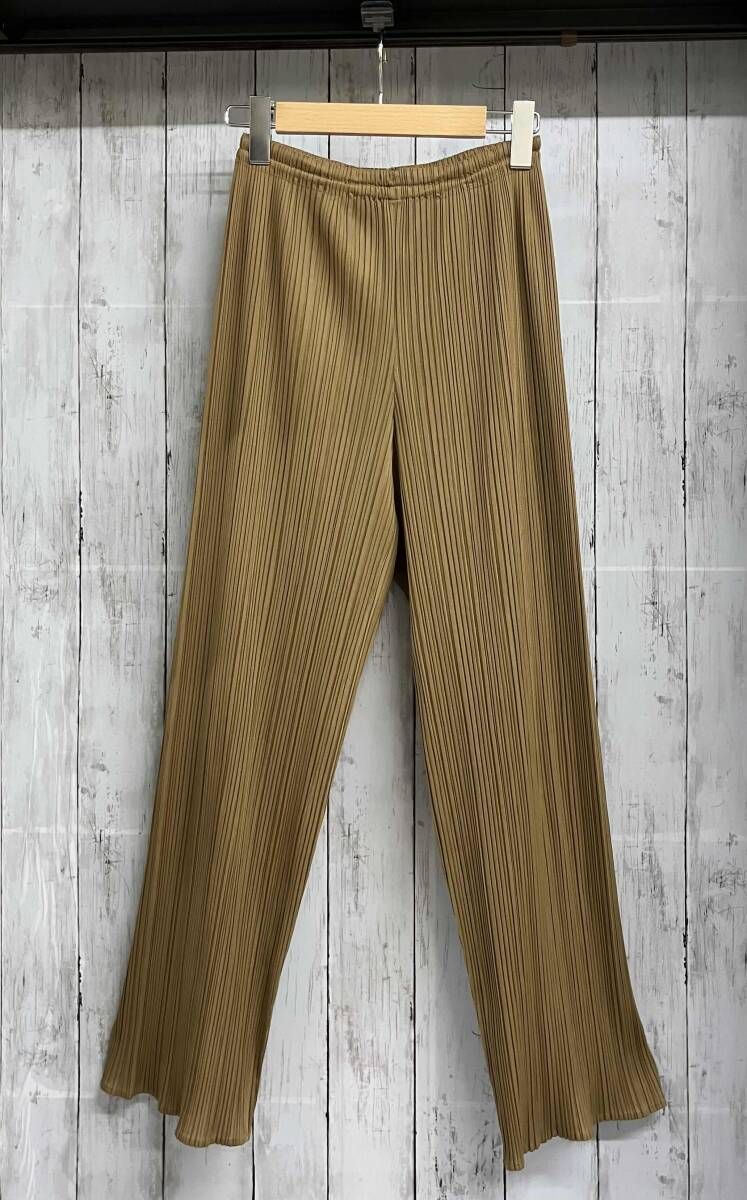 PLEATS PLEASE ISSEY MIYAKE プリーツプリーズ/プリーツパンツ/サイズ2/ブラウン/PP04-JF609