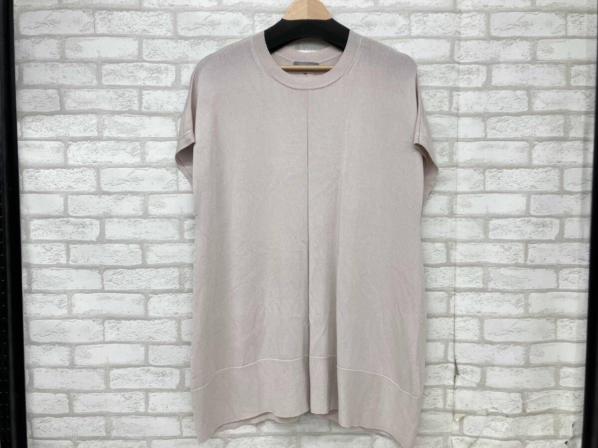 theory luxe 03-320-1700205-038 セオリー リュクス ノースリーブ ニット ベージュ レディース サイズ38