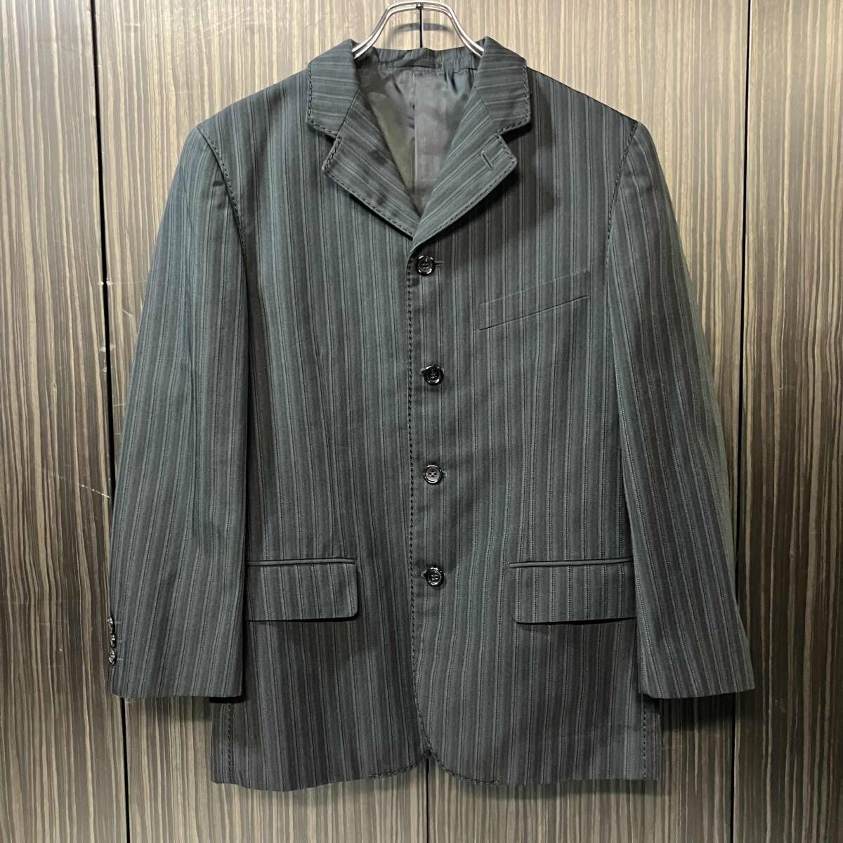 archive／COMME des GARCONS HOMME PLUS 99AW スーベニールキッチュ期 ストライプステッチ5BジャケットsizeS