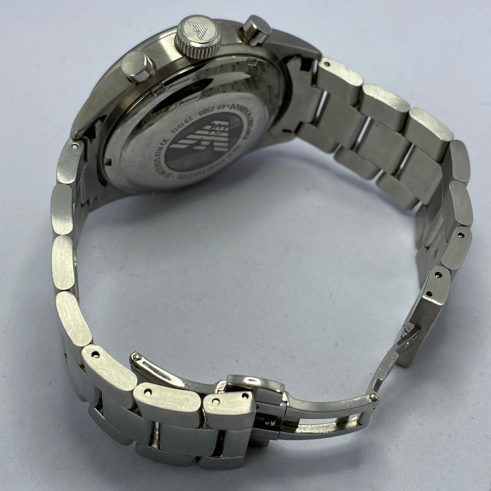 EMPORIO ARMANI☆アルマーニ AR-0585 クロノグラフ メンズ腕時計 