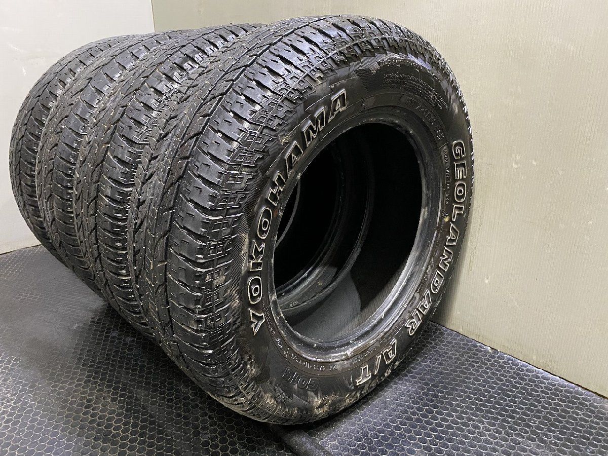 YOKOHAMA GEOLANDAR A/T 215/70R15 15インチ 夏タイヤ 4本 21年製 バリ溝 ホワイトレター ジムニーシエラ/ジムニーノマド等　(VTK418)