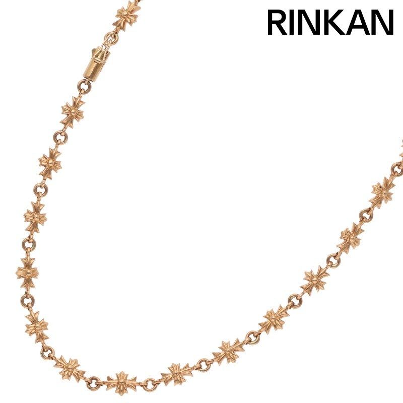 クロムハーツ 22K TNY E CH PLS /タイニーECHプラス ゴールドネックレス メンズ 20inch