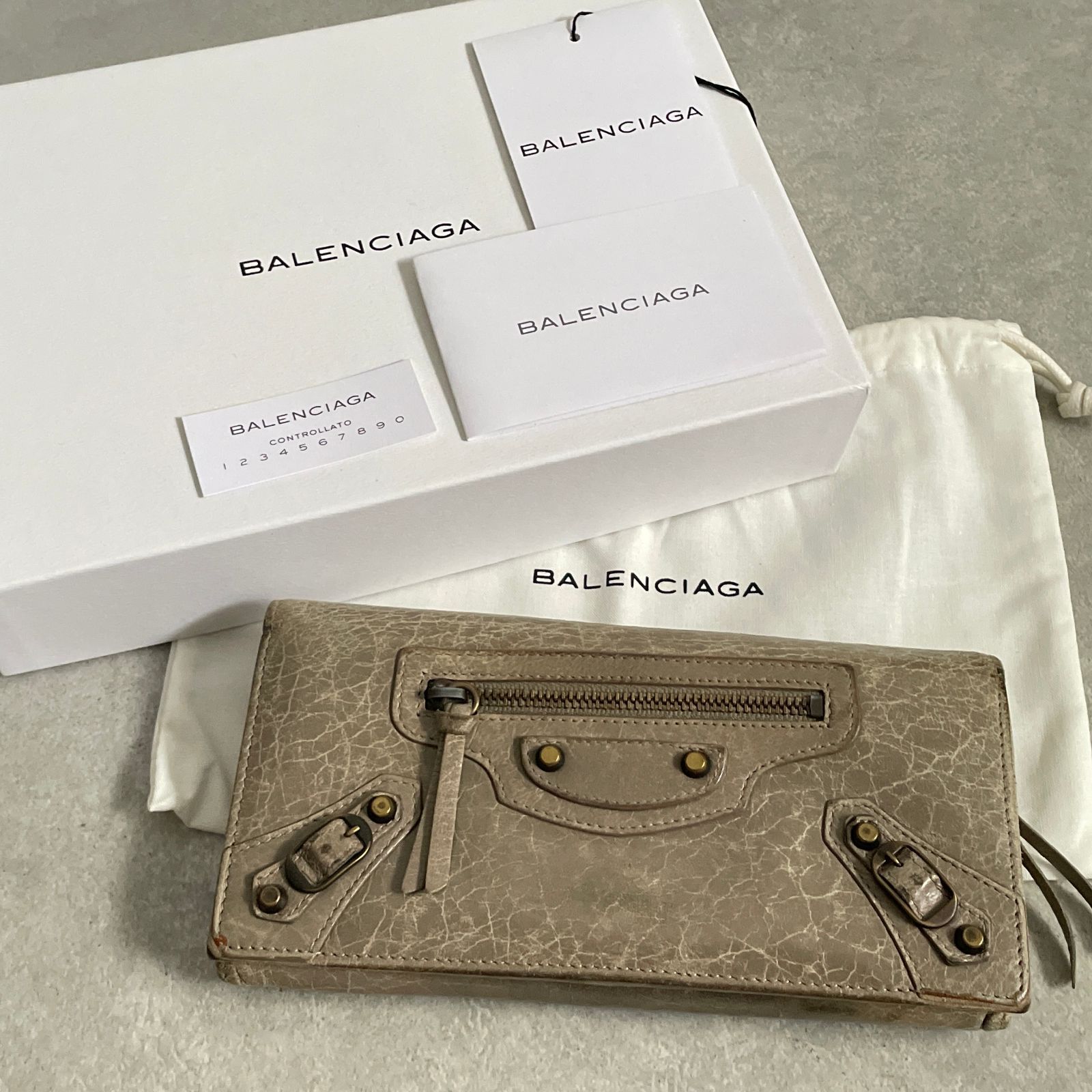 定価10万 BALENCIAGA Le city マネーロングウォレット 財布 長財布 バレンシアガ