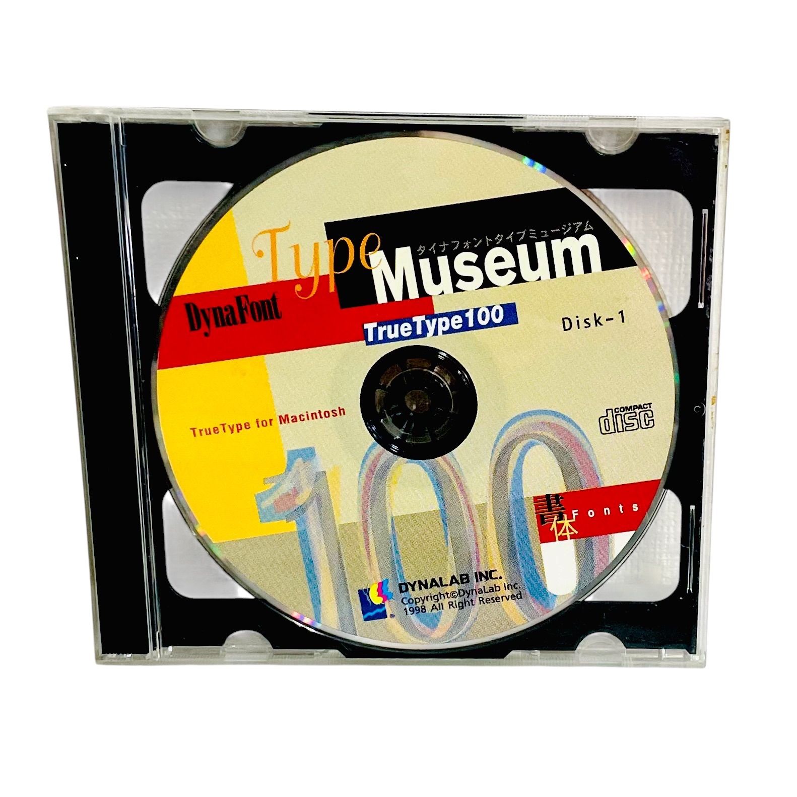 F05152 CD 2枚組 ダイナフォントタイプミュージアム TrueType 100 for Macintosh