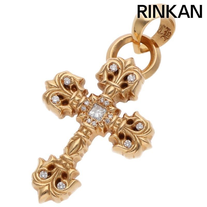 クロムハーツ 22K FILIG/CROSS-XSM P/D/フィリグリークロスXS PAVEダイヤ/ゴールドネックレストップ メンズ 2,141,670円