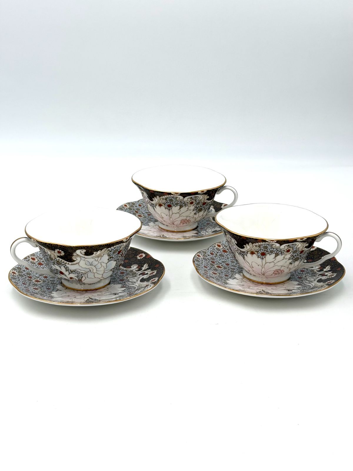 【希少】未使用保管品　ウェッジウッド　WEDGWOOD　デイジー　Daisy　ブルー　カップ＆ソーサー　3客セット