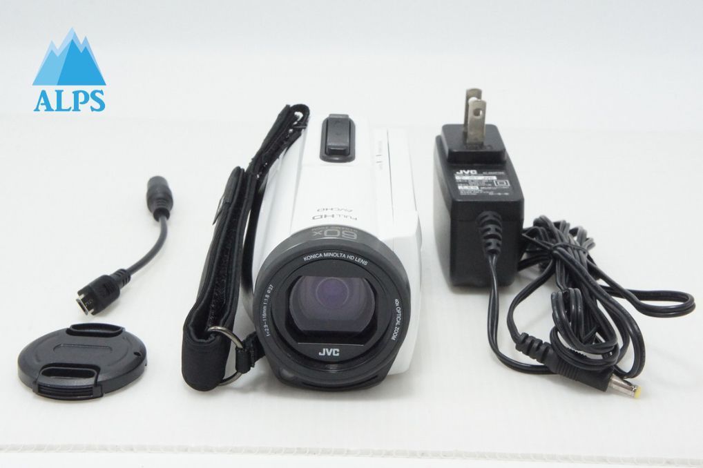 美品 JVC ケンウッド GZ-F270 デジタルビデオカメラ ホワイト 260513o