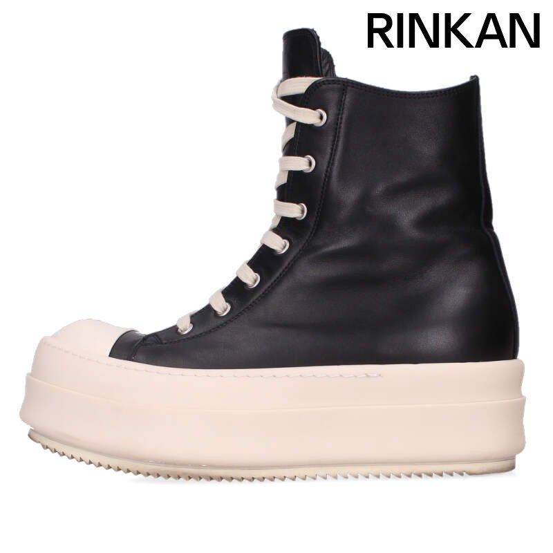 リックオウエンス MEGA BUMPER SNEAKERS メガバンパーレザーハイカットスニーカー メンズ 41