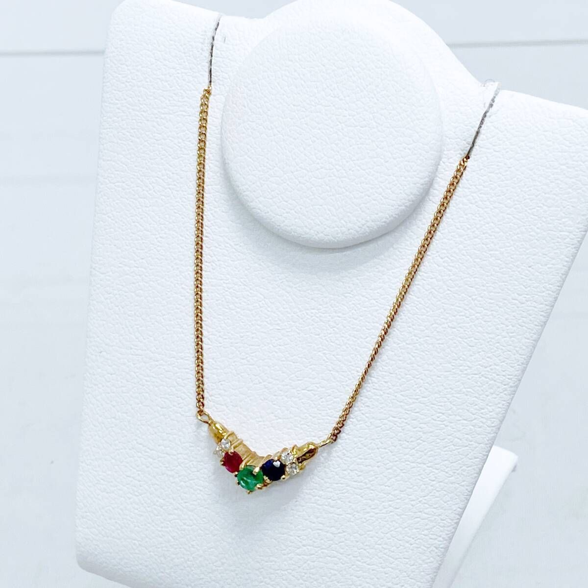 ❤️新品✨18金YG小豆ネックレス❤️40cm幅0.5㎜✨k18刻印