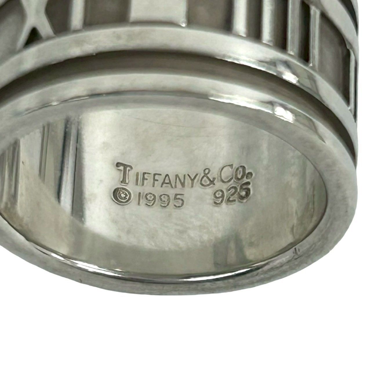 極 美品 TIFFANY&Co. ティファニー ワイド アトラス リング シルバー 