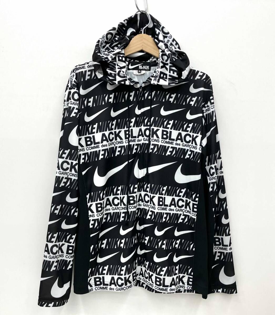 BLACK COMME des GARCONS × NIKE ブラック コムデギャルソン×ナイキ パーカー 1D-T107 ブラック サイズXL