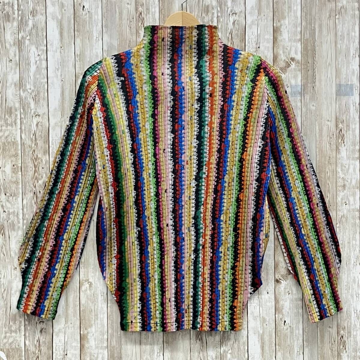 PLEATS PLEASE イッセイミヤケ レディース ブラウスシャツ 長袖シャツ PP43-JK783 マルチカラー サイズ3
