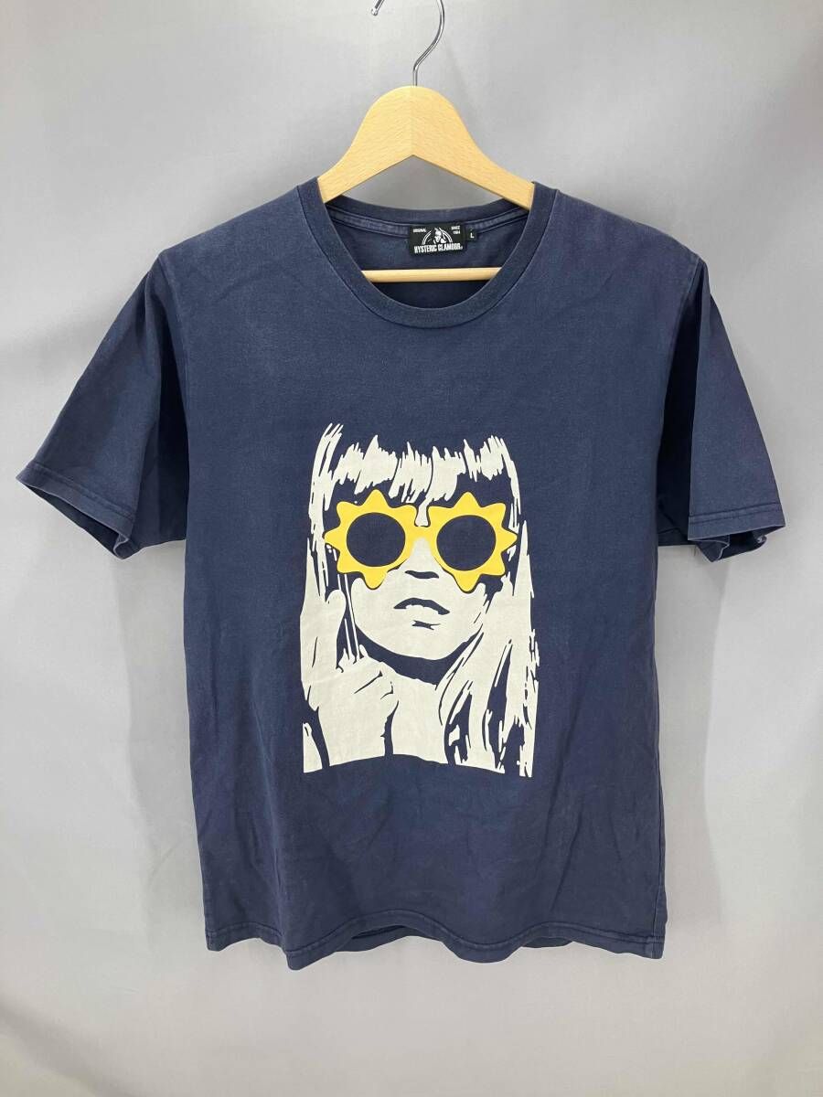 ★ HYSTERIC GLAMOUR ヒステリックグラマー 半袖Tシャツ 0261CT31 サイズ L ネイビー 夏