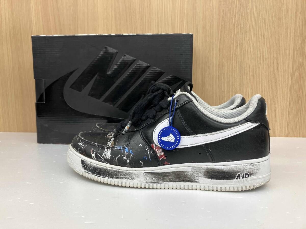 NIKE × PEACEMINUSONE ナイキ × ピースマイナスワン AIR FORCE 1 LOW PARA-NOISE パラノイズ スニーカー 替紐欠品 28 ブラック 通年