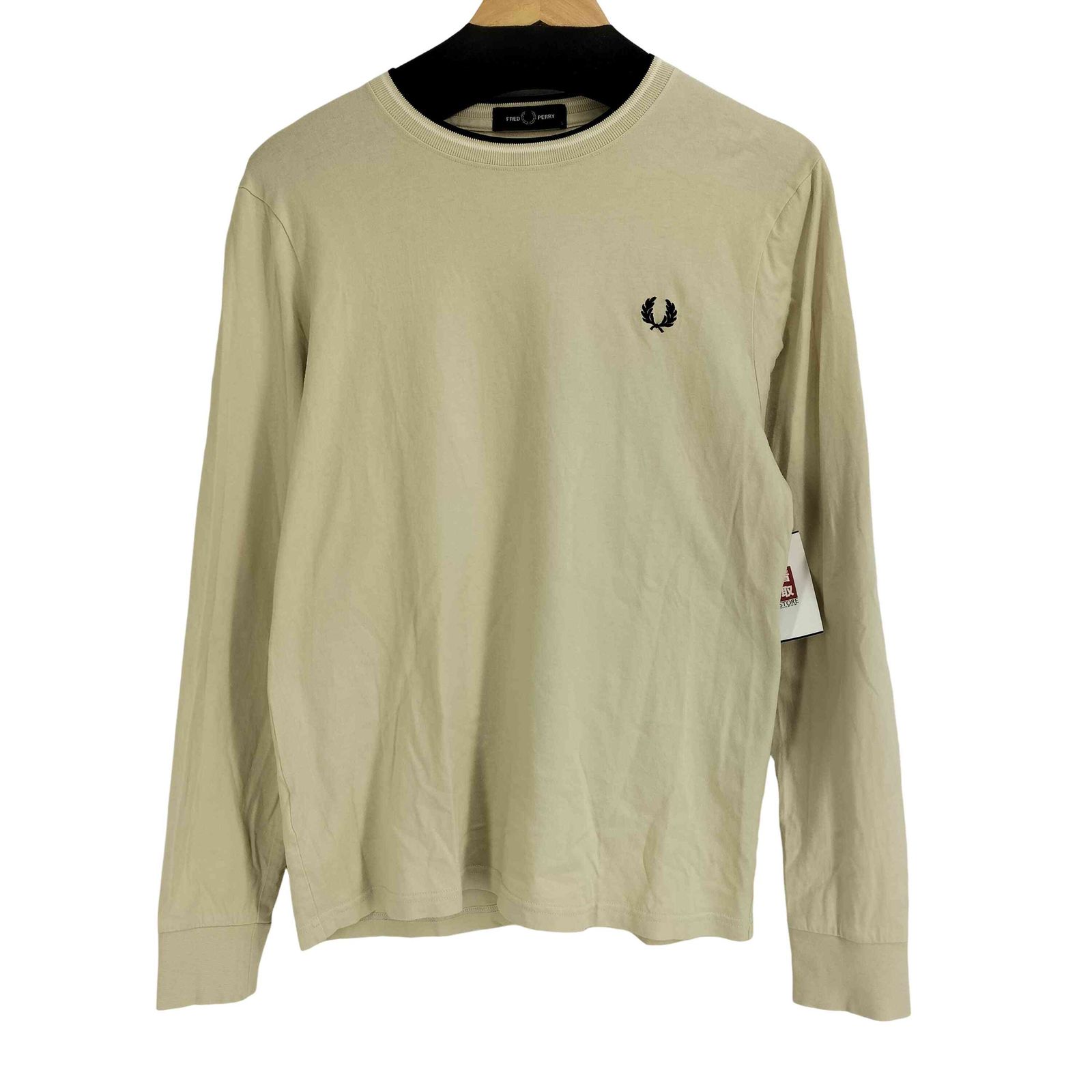 フレッドペリー FRED PERRY ロゴ刺繍 L/S Tシャツ レディース import：S
